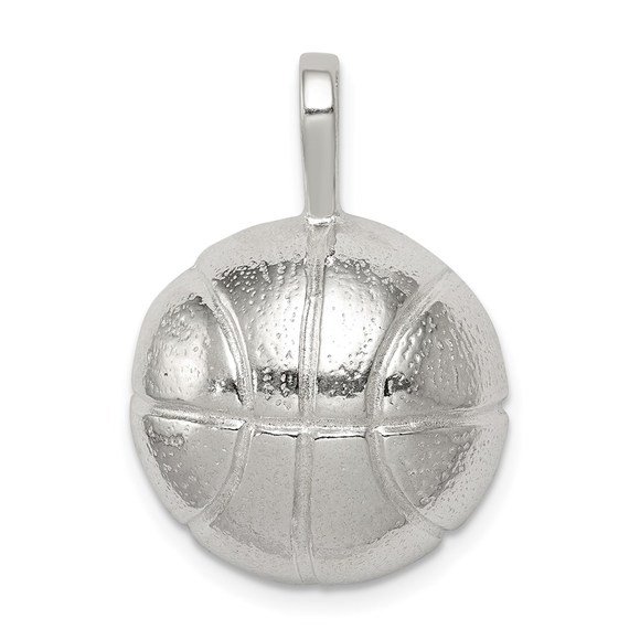 925 Sterling Silver Genuine Sports Basketball Charm - Picture 2 of 5